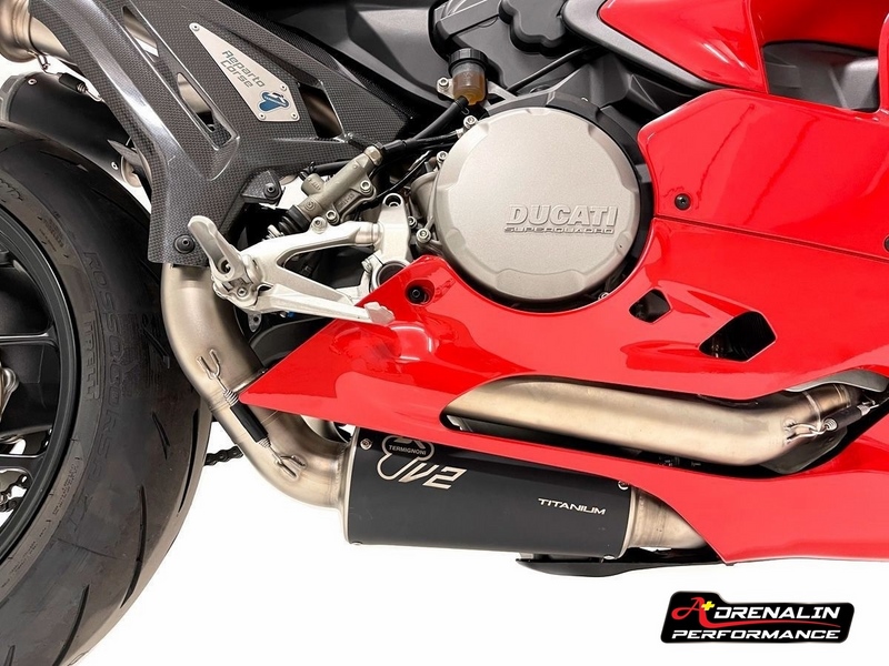 ท่อ Termignoni full สำหรับ V2 2020+ ปลายไทเทคู่ดำ ออกท้าย SBK Edition