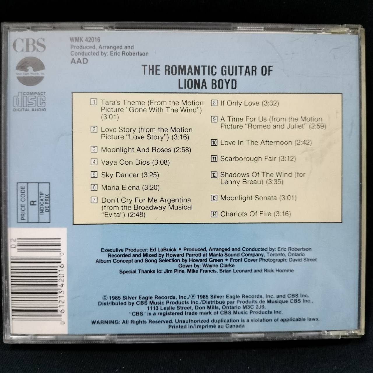 Liona Boyd – The Romantic Guitar Of Liona Boyd / CANADA / แผ่นดี