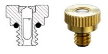 หัวพ่นหมอก Stainless orifice 0.4mm Brass case