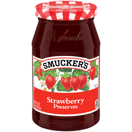 Smucker's Strawberry Preserves สมัคเกอร์แยมสตรอเบอรี่ 340 g. (05-8182)