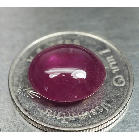 พลอยทับทิม (Ruby) 7.20 กะรัตสีแดงชมพู