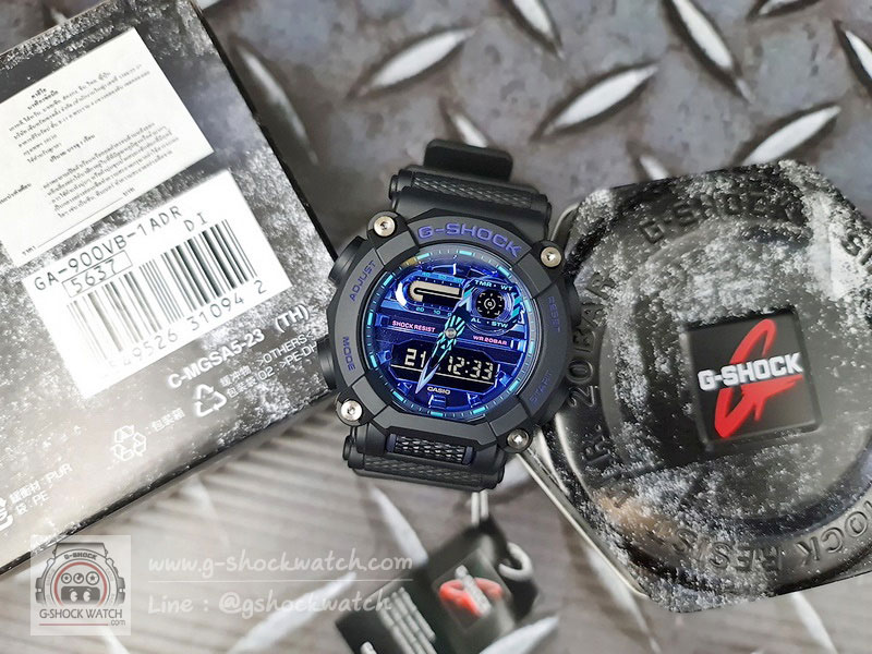 CASIO G-SHOCK นาฬิกาข้อมือ นาฬิกากันน้ำ นาฬิกาของแท้ ประกันศูนย์ CMG 1 ปี รุ่น GA-900VB-1A