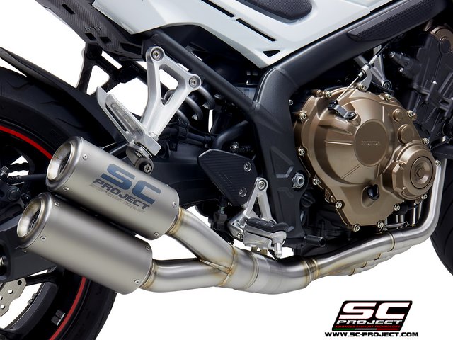 ท่อ SC Project Full System รุ่น Twin CR-T สำหรับ CB650F CBR650F 2014-2018 (For Exhibition only)