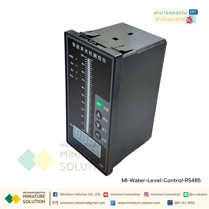 จอแสดงผลเซนเซอร์วัดระดับน้ำ โมดูลแสดงผล ส่งสัญญาณ RELAY/RS485 (GL-T804-81-23-KL-P)
