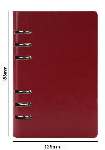 สมุดโน้ตสันห่วงเหล็ก,สมุดโน้ต,รับทำสมุดโน้ต,สกรีนโลโก้,A6,ราคาถูก,ขนาด125*188mm