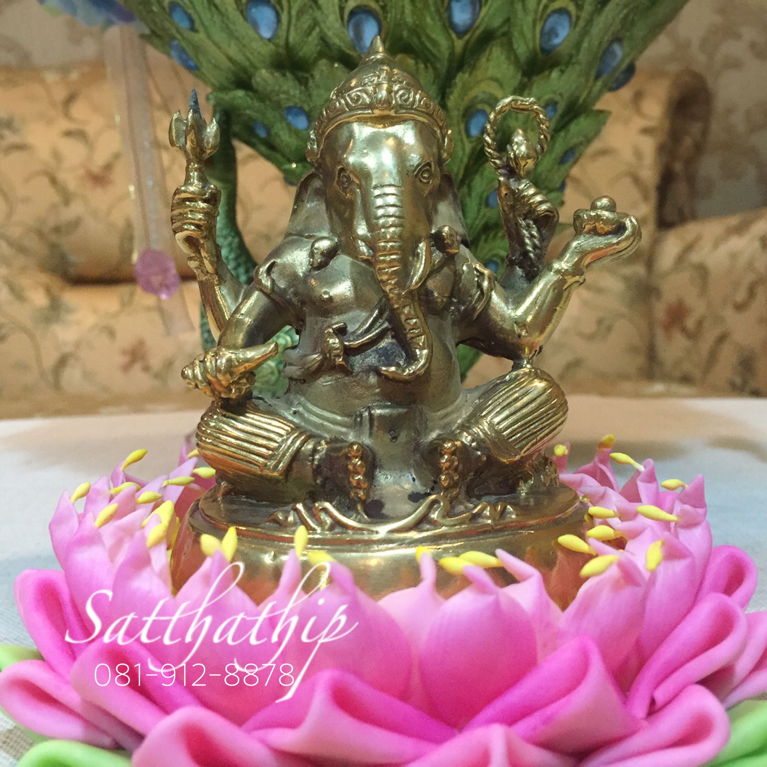 พระพิฆเนศปาง พระรีนาโมจัน คณปติ (ทองเหลือง) - Ganesha: Lord of Success