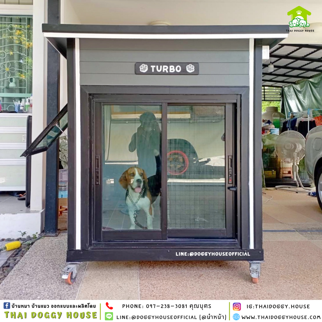 บ้านหมา รองรับการติดแอร์ แบบบ้าน 𝐁𝐎𝐗 𝐒𝐓𝐘𝐋𝐄