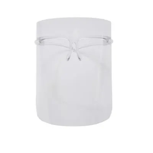 ชุดหน้ากากพลาสติกคลุมหน้าใส+แว่น