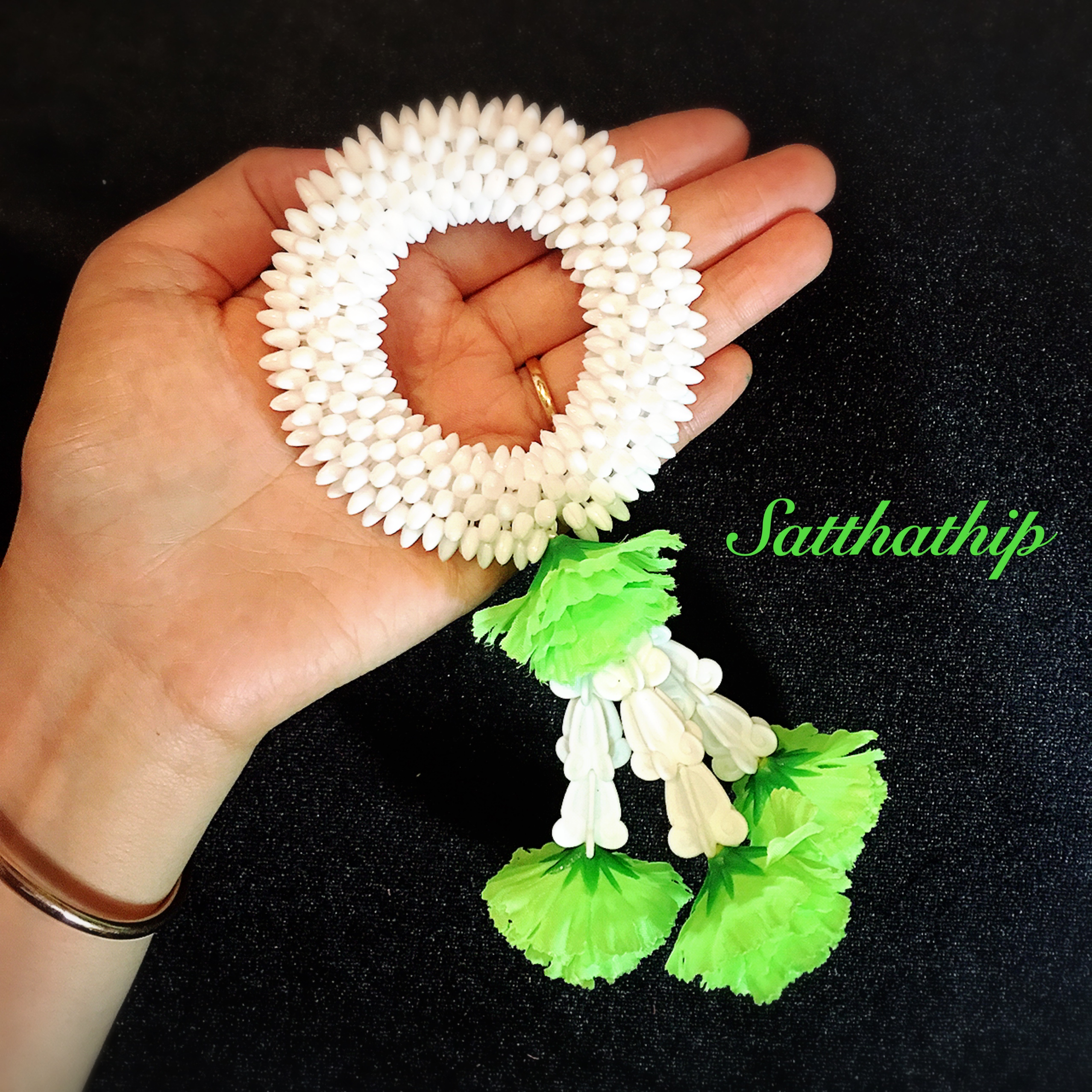 พวงมาลัยดอกพุด - พวงมาลัยดอกพุดประดิษฐ์ - พวงมาลัยประดิษฐ์