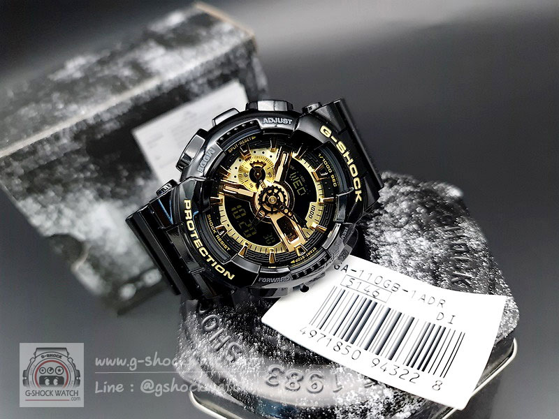 CASIO G-SHOCK นาฬิกาข้อมือ นาฬิกากันน้ำ นาฬิกาของแท้ ประกันศูนย์ CMG 1 ปี รุ่น GA-110GB-1A