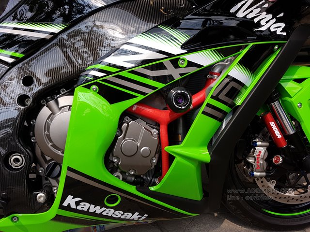 Evotech กันล้มกลาง (Crash Protection) สำหรับ ZX10R 2011-ปีปัจจุบัน