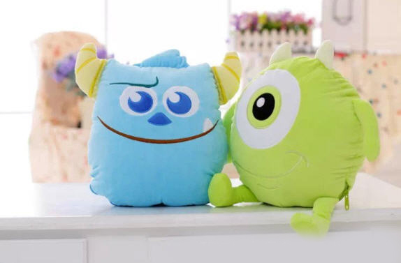 หมอนผ้าห่ม Monster Inc,ตุ๊กตาหมอนผ้าห่ม,หมอนตุ๊กตา,หมอนตุ๊กตา,หมอนพรีเมี่ยม