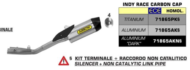 ท่อ Arrow half system Indy Race + Ypipe สำหรับ MT-10 (For Exhibition only)