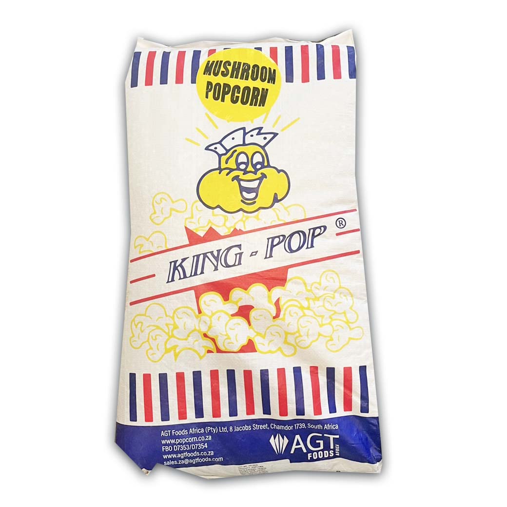 (กระสอบ) เมล็ดข้าวโพดป็อปคอร์นมัชรูม King Pop Mushroom Popcorn Kernels กระสอบ 22.68 Kgs. (08-8205-12)