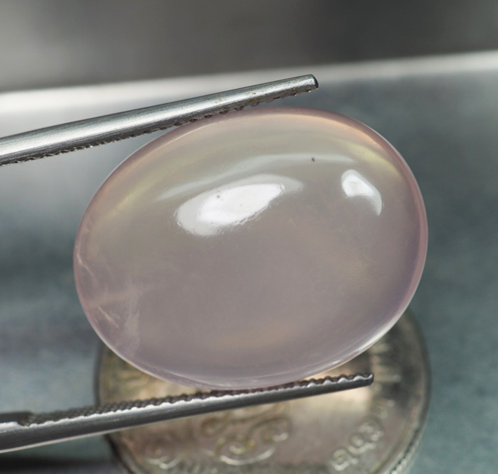 โรสควอร์ตนีแท้ (Rose Quartz) 16 กะรัต