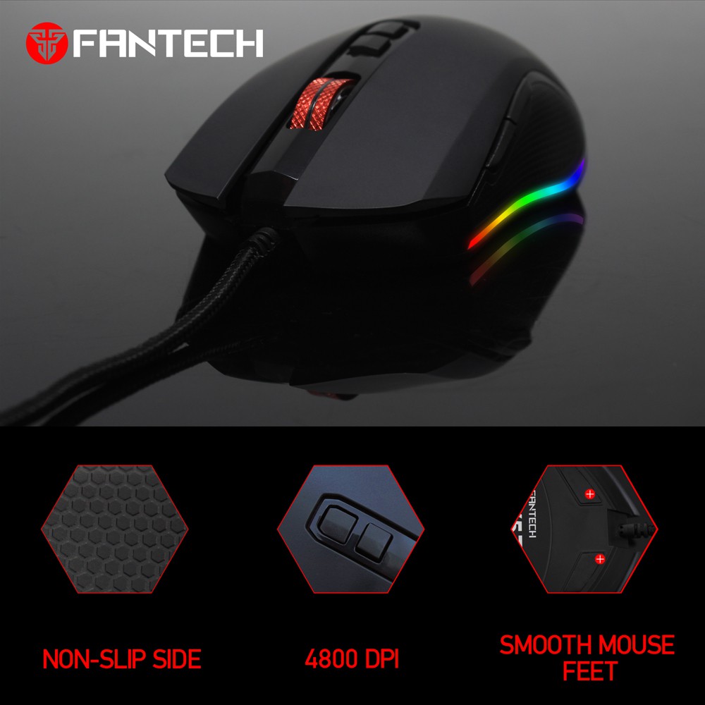 MOUSE FANTECH X5S V2 ZEUS BLACK