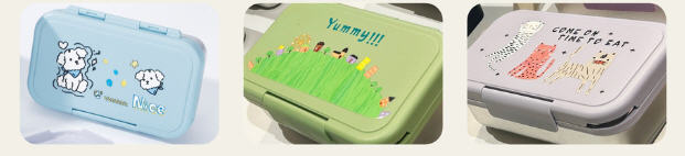 กล่องใส่อาหาร,กล่องข้าวสแตนเลส+PP,900ml