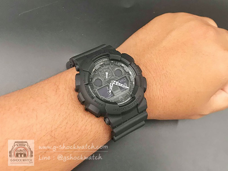 CASIO G-SHOCK นาฬิกาข้อมือ นาฬิกากันน้ำ นาฬิกาของแท้ ประกันศูนย์ CMG 1 ปี รุ่น GA-100-1A1