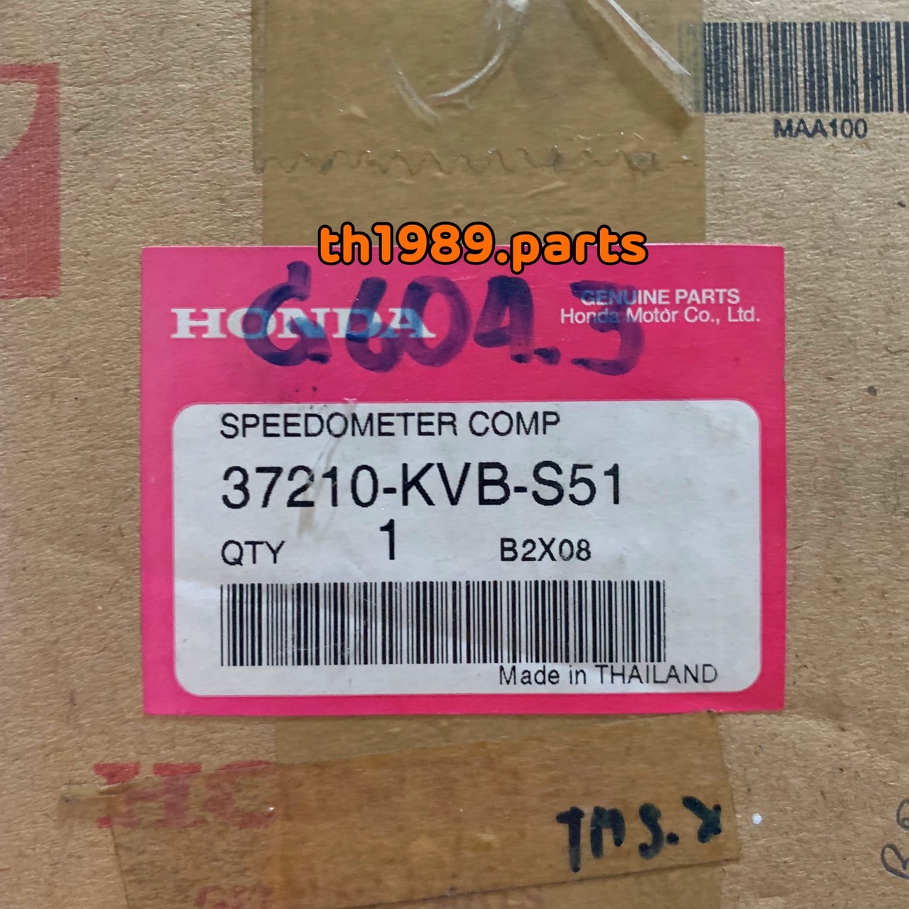 37210-KVB-S51 ชุดแผงมาตรวัดความเร็ว CLICK110I 2011 แผงไมล์ คลิ๊ก110i อะไหล่แท้ HONDA