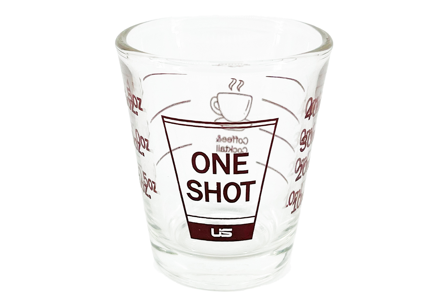ถ้วยตวงแก้วมีสเกล One Shot Glass with scale 1.5 Oz. /40 ml. (12-8695)