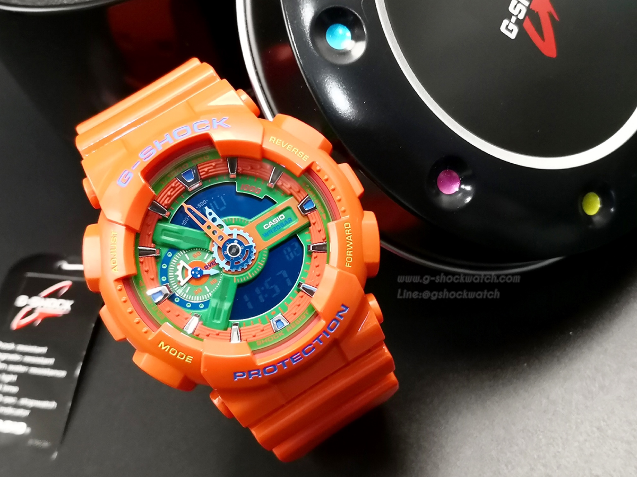 CASIO G-SHOCK นาฬิกาข้อมือ นาฬิกากันน้ำ นาฬิกาของแท้ ประกันศูนย์ CMG 1 ปี รุ่น GA-110A-4DR
