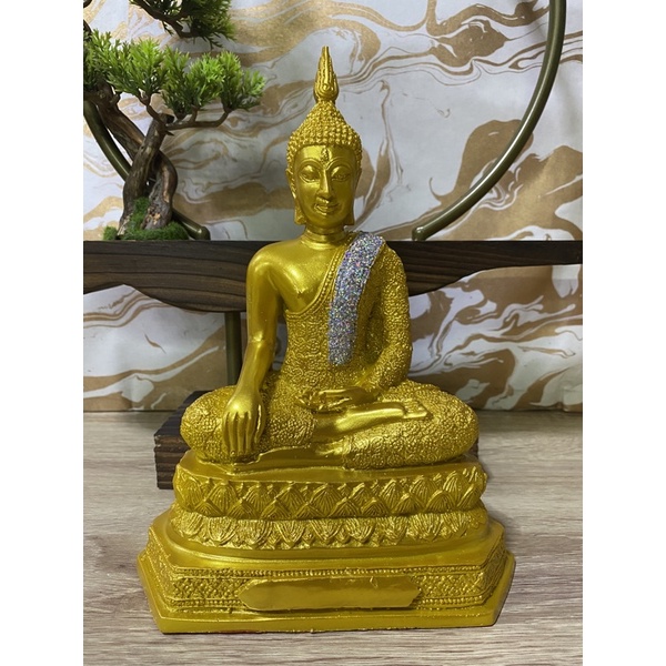 พระปางสะดุ้งมาร พระสะดุ้งมาร กว้าง7นิ้ว สูง9.5นิ้ว