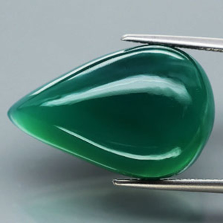 คาลซิโดนีสีเขียว (Green Chalcedony) 17.10 กะรัต