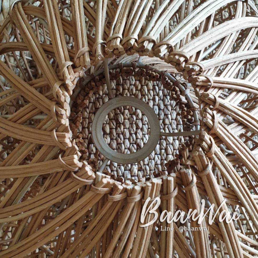 โคมไฟหวาย ทรงโดนัท