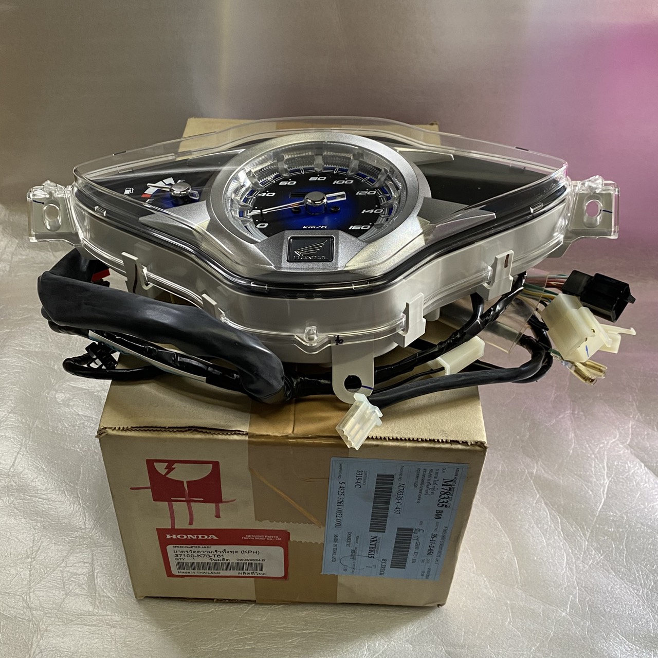 37100-K73-T61 มาตรวัดความเร็วทั้งชุด WAVE125i LED ปี 2018-2021 อะไหล่แท้ HONDA