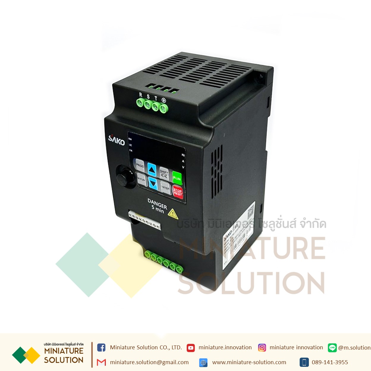 SAKO SKI780 4Kw Mini Vfd อินเวอร์เตอร์แปลงความถี่ตัวแปลงสําหรับมอเตอร์ 380VAC -> 380VAC