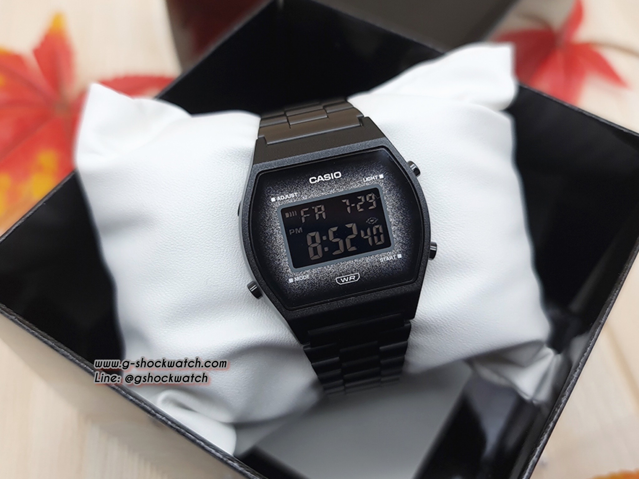 CASIO นาฬิกาข้อมือ นาฬิกากันน้ำ นาฬิกาของแท้ ประกันศูนย์ CMG 1 ปี รุ่น B640WBG-1B