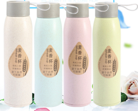 ขวดน้ำ,กระบอกน้ำฟางข้าวสาลี,แก้วน้ำECO