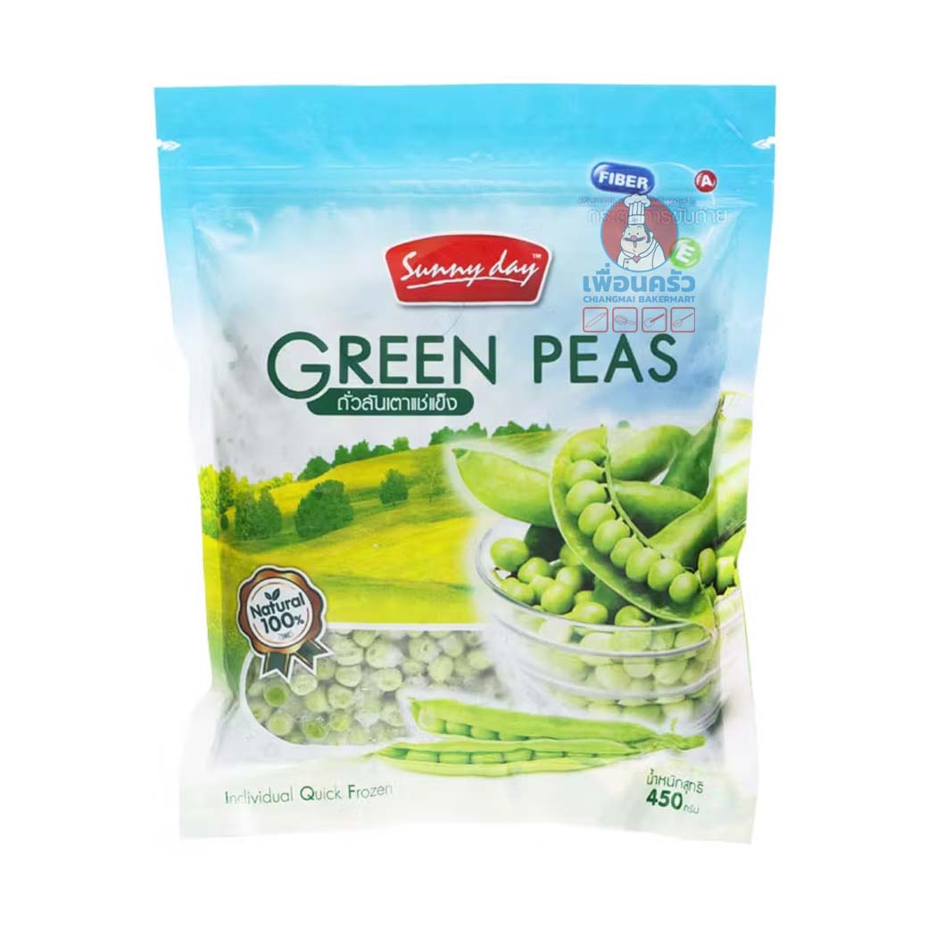 Sunny Day Frozen Green Peas เมล็ดถั่วลันเตาแช่แข็ง 450 g. (05-8901)