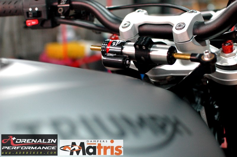 กันสะบัด Matris Dampers พร้อมขาจับ สำหรับ Triumph Street Triple 765 และ 675