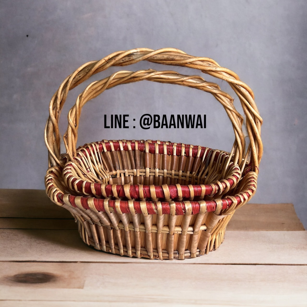 กระเช้า Code-005 VIP ทรงรี - ทรงกลม