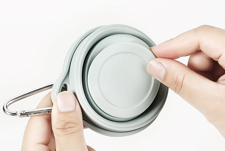 ถ้วยซิลิโคนพับได้,แก้วซิลิโคน,แก้วซิลิโคนพกพา,ถ้วยพับได้พร้อมที่ห้อย,180ml