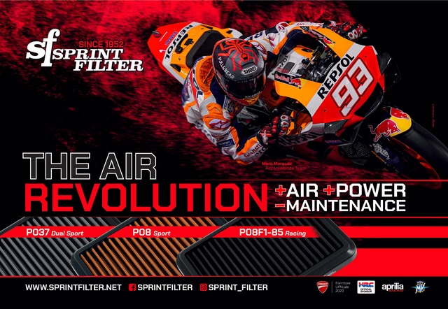 ไส้กรองอากาศ Sprint filter สำหรับ Multi strada v4