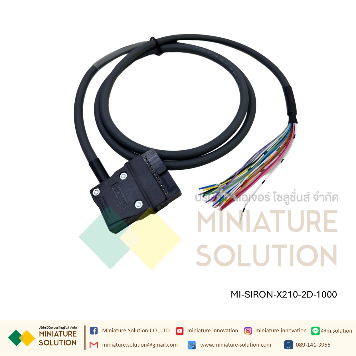 SIRON X210 สายเชื่อมต่อกับ T001 T022 กับ PLC CJ1W FX1NC FX2NC MITSUBISHI/Q SERIES QX41/42