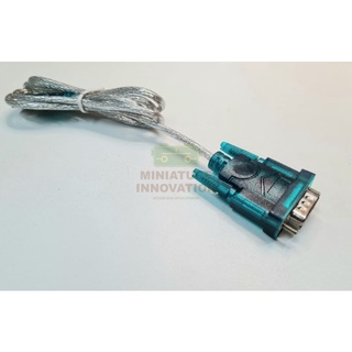 สายดาวน์โหลด PLC จีน PLC LX3U FX3U RS232 โหลดโปรแกรมบอร์ดจีน บอร์ดเทียบ mitsu DB9 to USB (หัวฟ้า-เขียว)