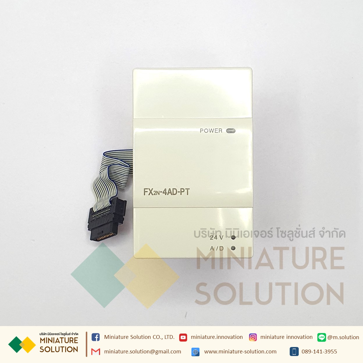 PLC Mitsu รุ่น FX2N-4AD-PT PT100/FX2N-4AD-TC TEMPRATURE สามารถเชื่อมต่อกับ FX0N, FX1N, FX2N, FX2NC, FX3G, FX3GC, FX3U