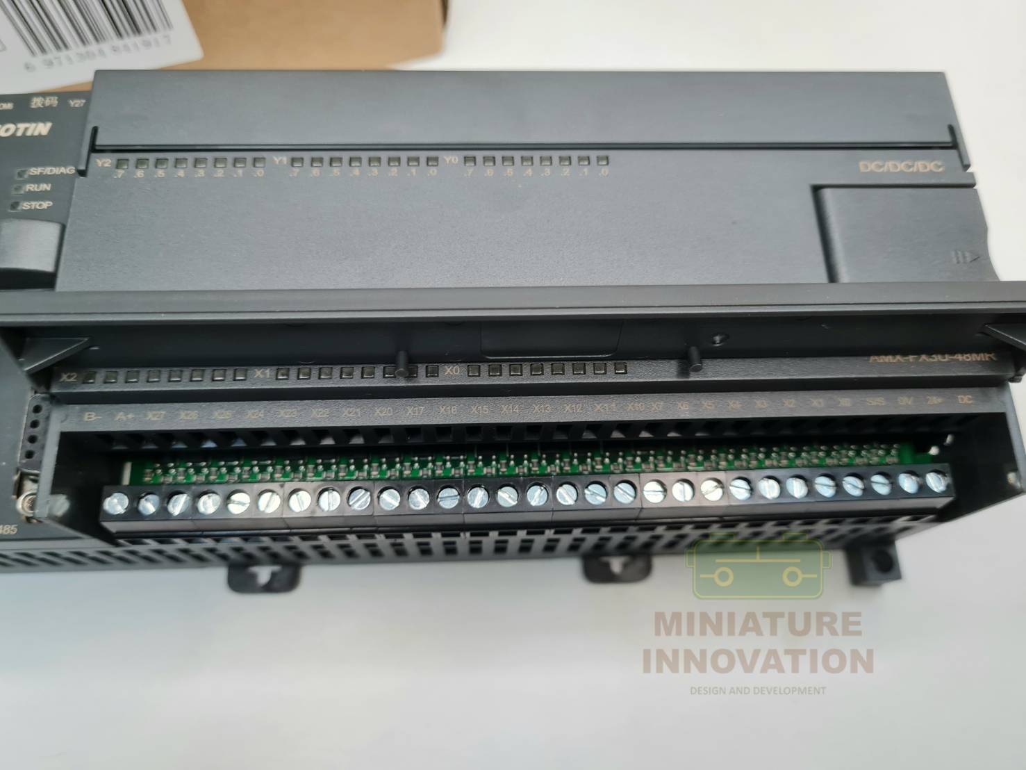 AMX FX3U-48MR for Mitsubish MELSEC Series FX3U PLC Amsamotion RS485 RS232 Relay Transistor 2AI/1AO 24DI/24DO MODBUS Analog Controller USB-SC09-FX Programming Cable