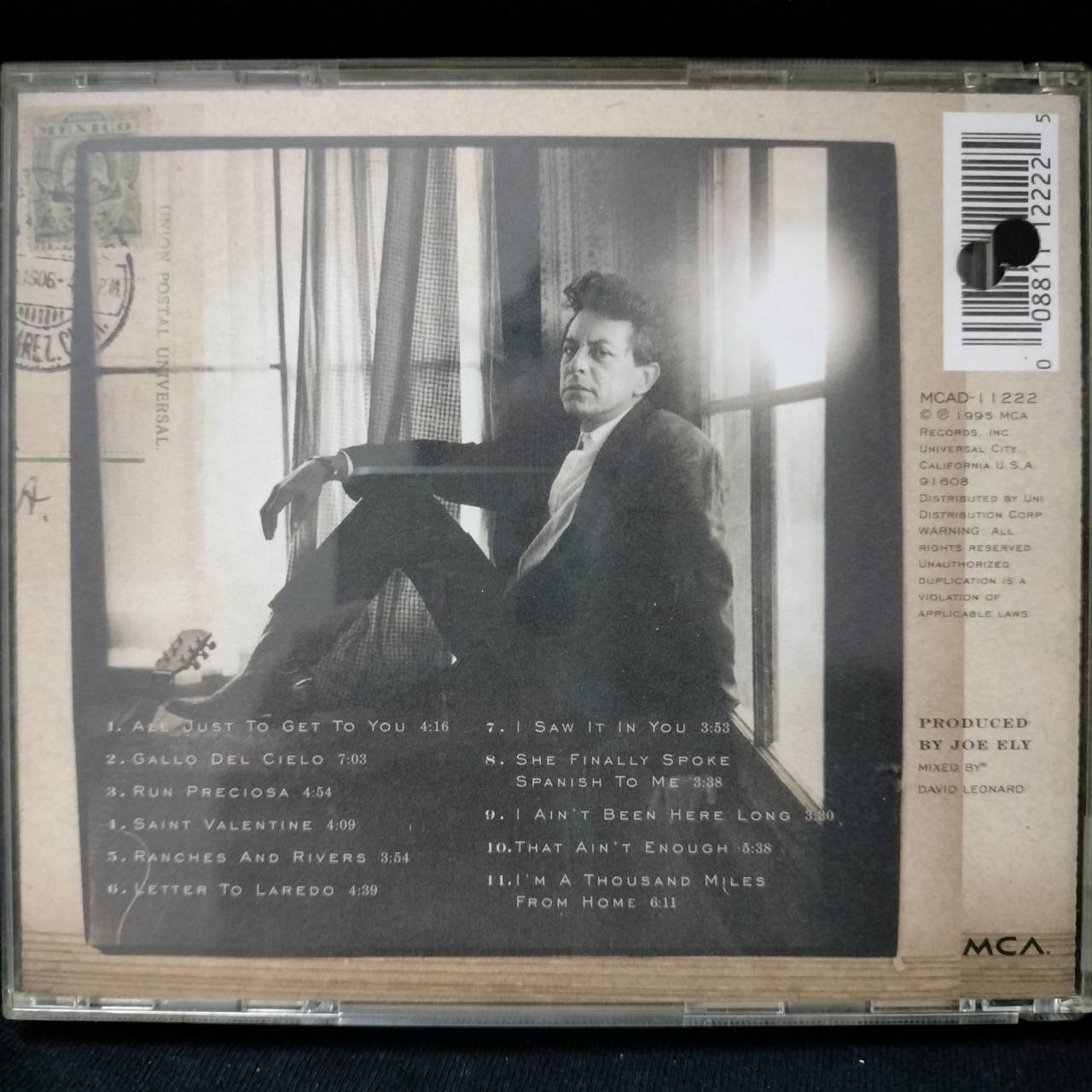 Joe Ely – Letter To Laredo / USA / ปกเจาะ / แผ่นสวย