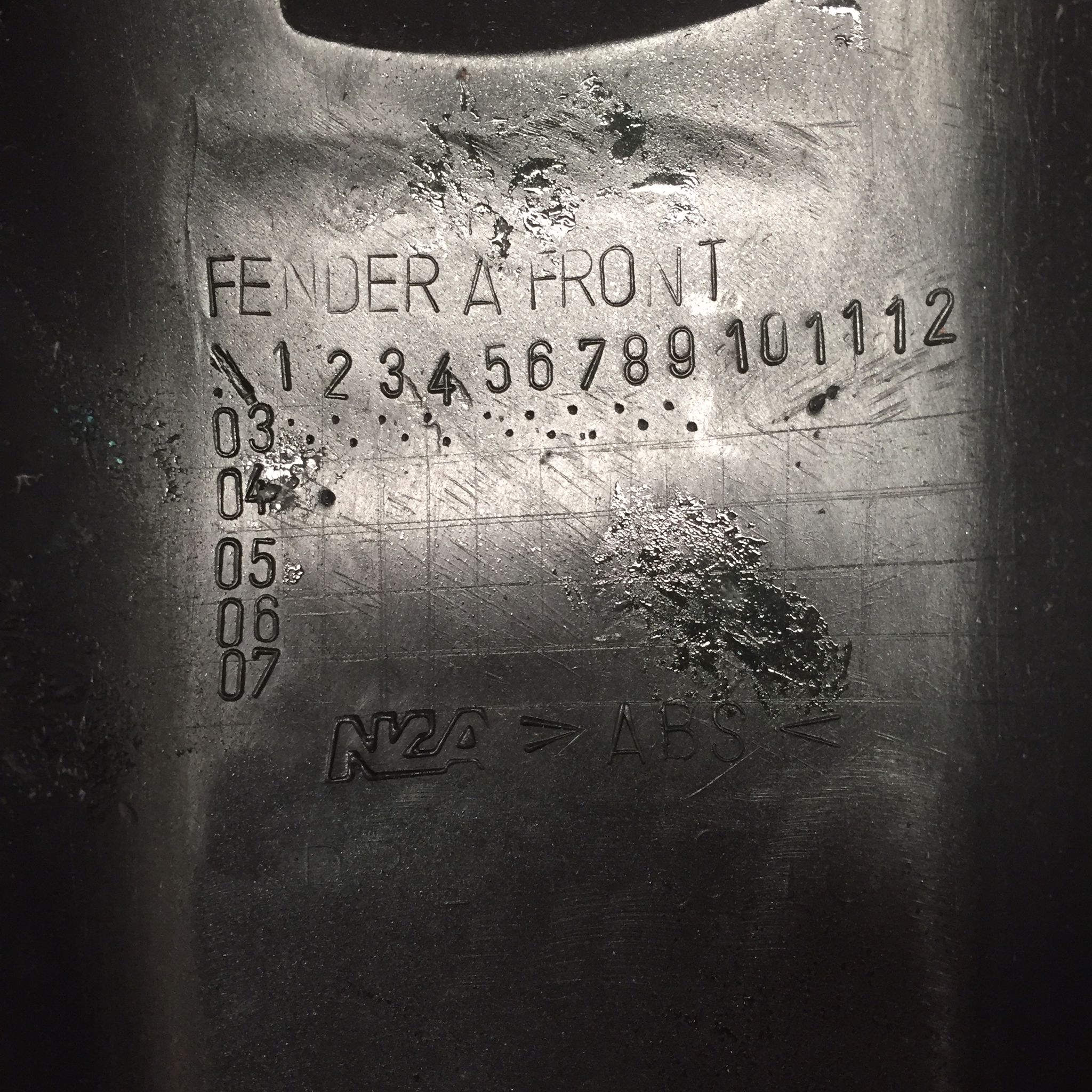 บังโคลนหน้า A สีเขียวเข้ม H51 สำหรับรุ่น Dream Exces C100P อะไหล่เทียบ NCA (นำเจริญ) 2201HDN99AH51