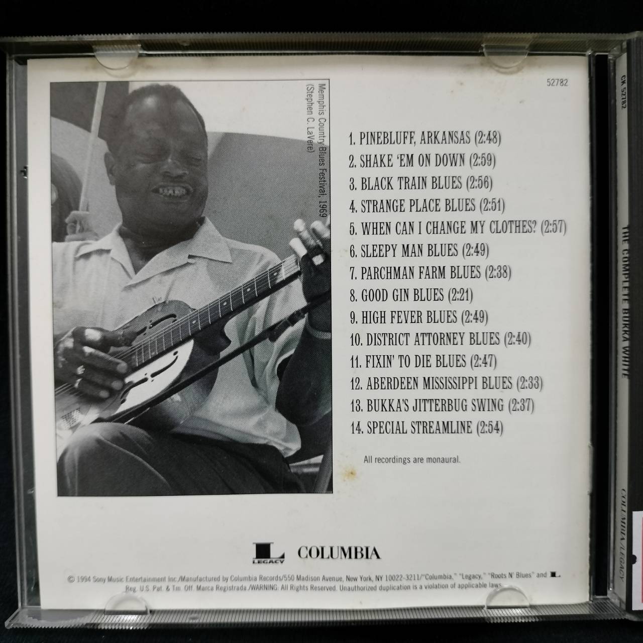 Bukka White – The Complete Bukka White / USA / ปกมีจุดเหลือง / แผ่นสวย