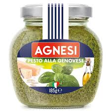 Agnesi Pesto Sauce 185 g. แอคเนซี่ ซอสพาสต้าผสมใบโหระพา 185 กรัม (05-0294)