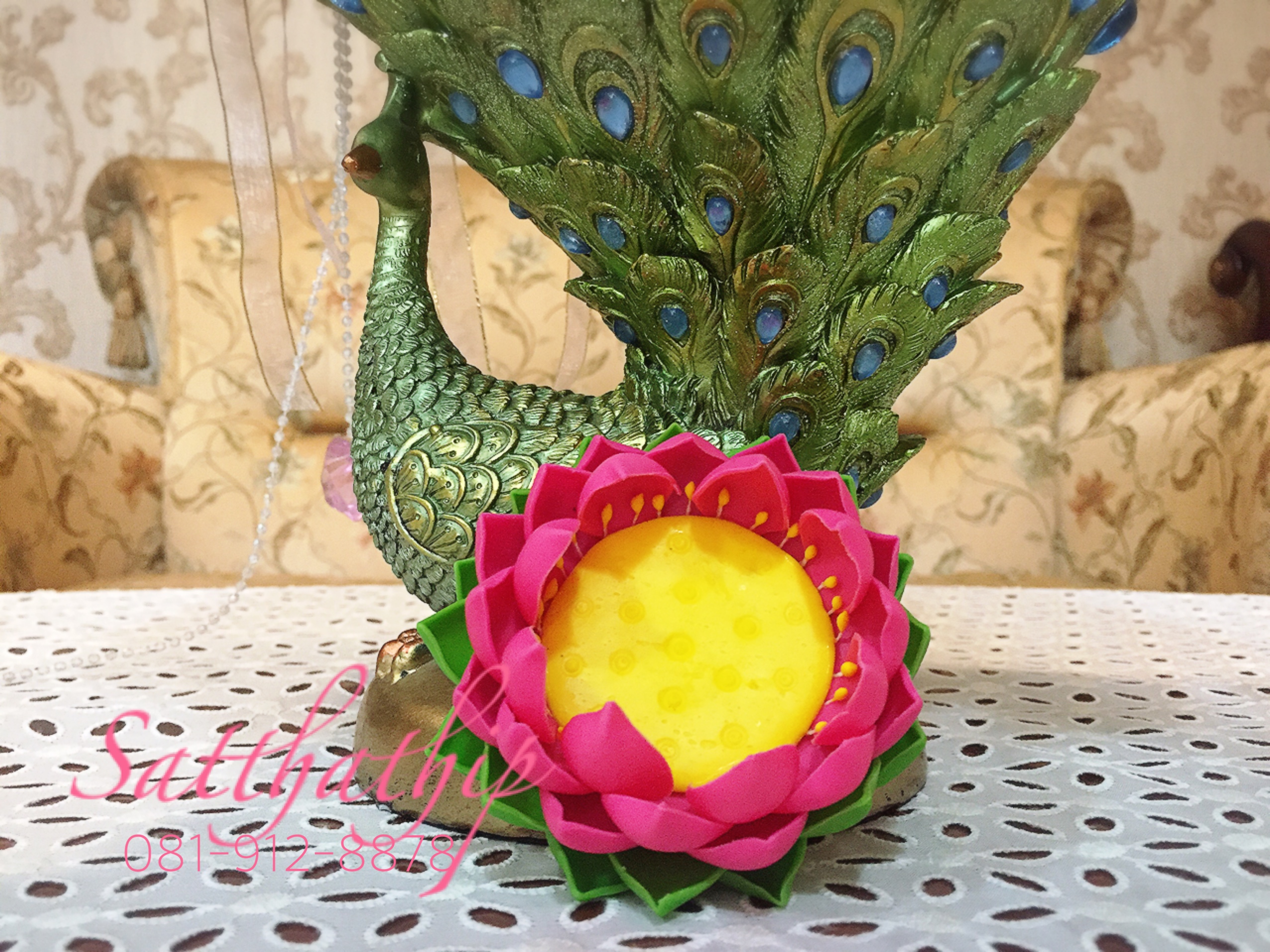 ถาดบัว ประดิษฐ์จากดิน - ฐานบัว ประดิษฐ์จากดิน - พานบัว ประดิษฐ์จากดิน - ถาดบัวดินปั้น - ฐานบัวดินปั้น - พานบัวดินปั้น -Tray