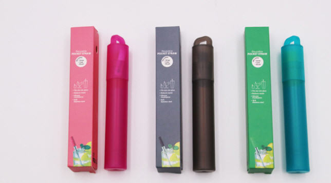 หลอดพับได้,หลอดพกพา,ชุดหลอดสแตนเลส