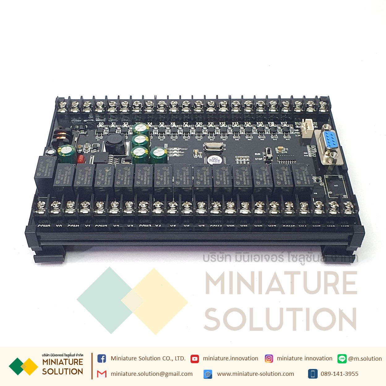 PLC FX2N - 30MR GX PLC บอร์ดควบคุมการตั้งโปรแกรมได้ สำหรับงานอุตสาหกรรม พร้อมรางยึด