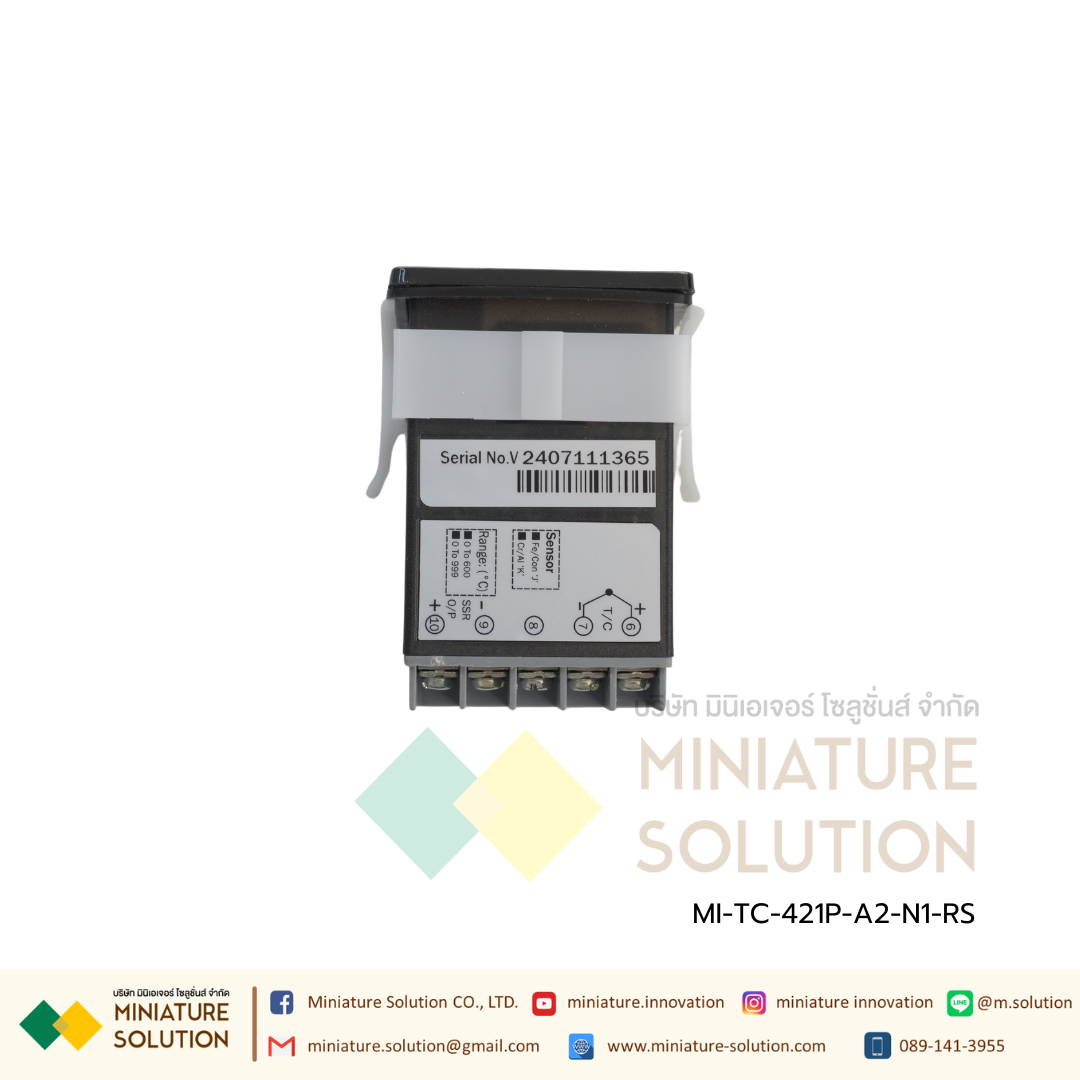 TC-421P-A2-N1-RS Double display PID Controller, 48x48 Multispan