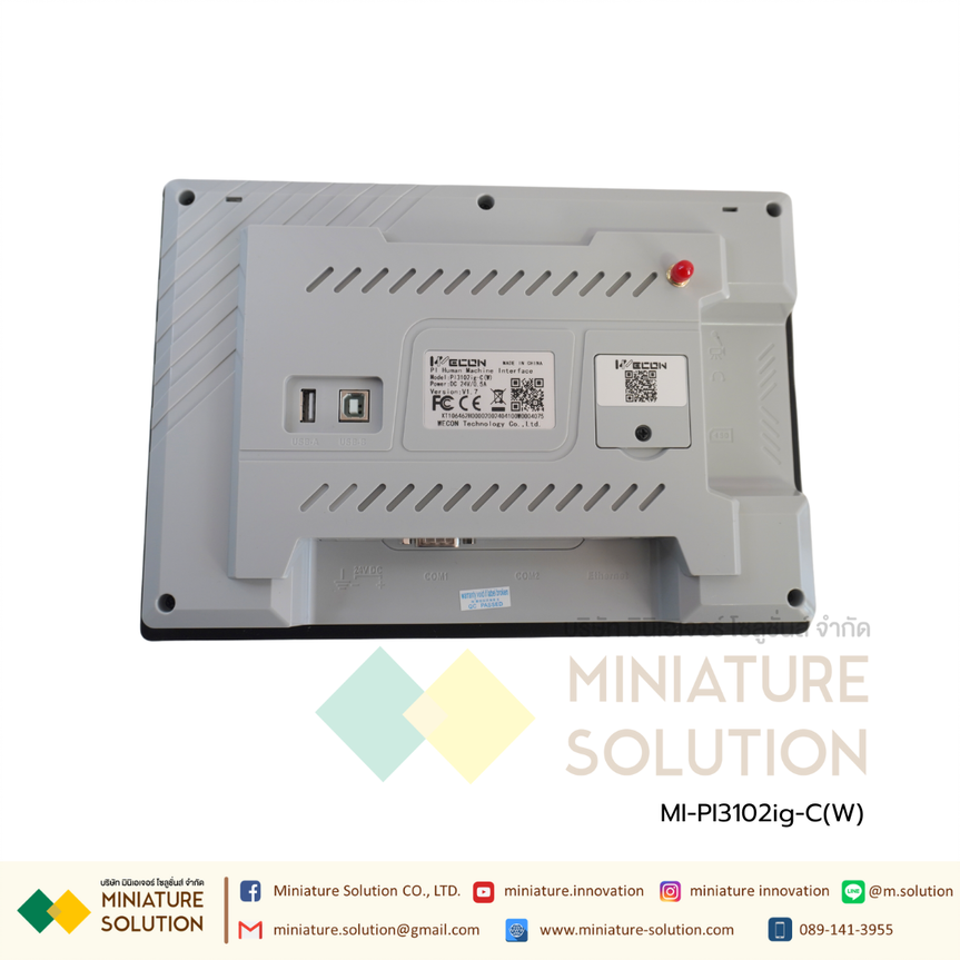 Wecon PI3102ig-C(W) HMI จอ HMI IOT หน้าจอแสดงผล ขนาด 10.2 นิ้ว DC 24V